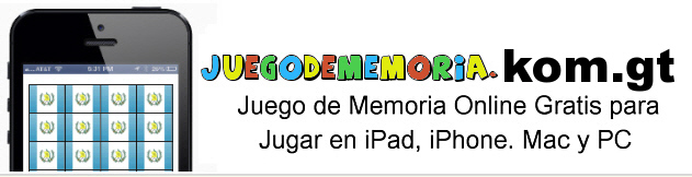 juego de Memoria online Gratis para iphone, ipad, mac y pc